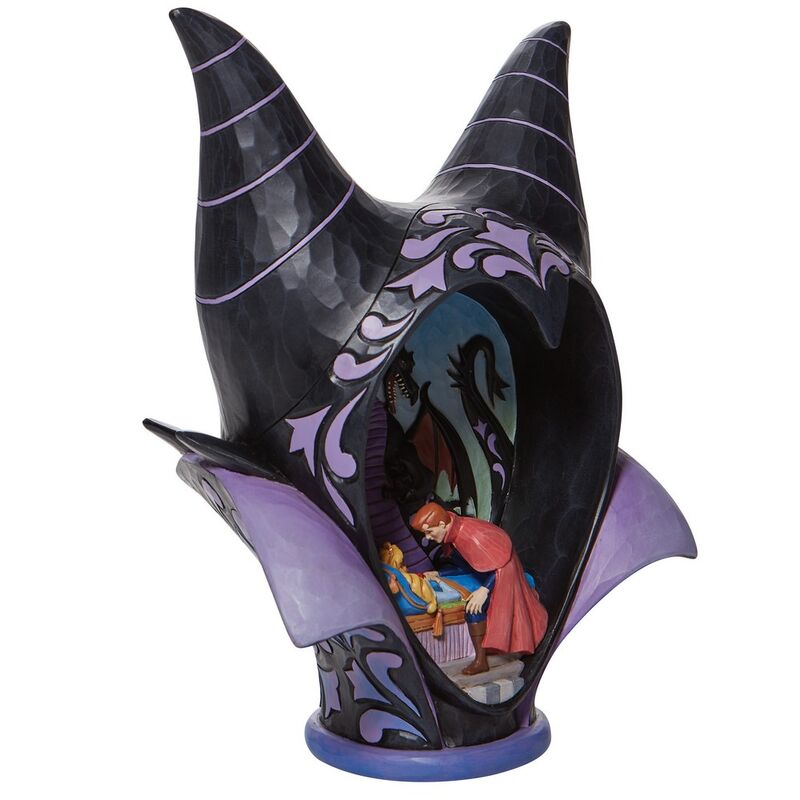 FIGURA ENESCO DISNEY DIORAMA LA BELLA DURMIENTE MALEFICA STYLE