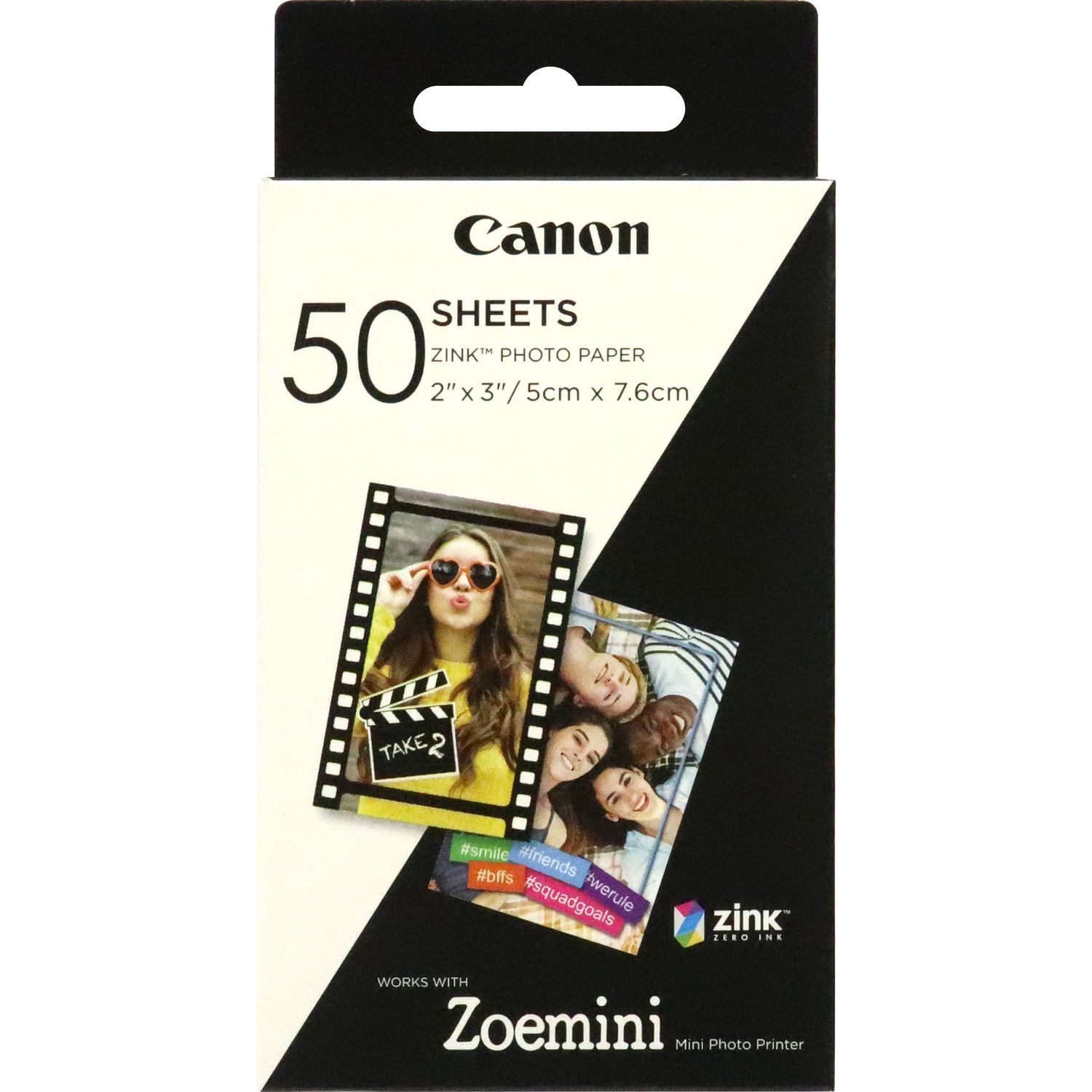 PAPEL FOTOGRAFICO CANON ZP-2030 50 HOJAS ZINK PARA ZOEMINI