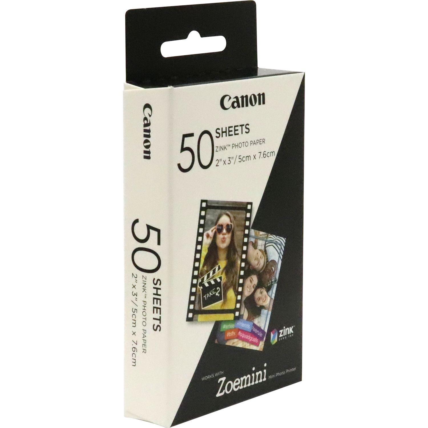 PAPEL FOTOGRAFICO CANON ZP-2030 50 HOJAS ZINK PARA ZOEMINI