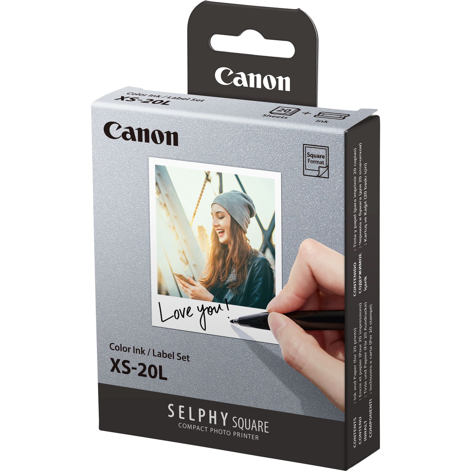 PAPEL FOTOGRAFICO CANON XS-20L 20 HOJAS + TINTA DE COLOR
