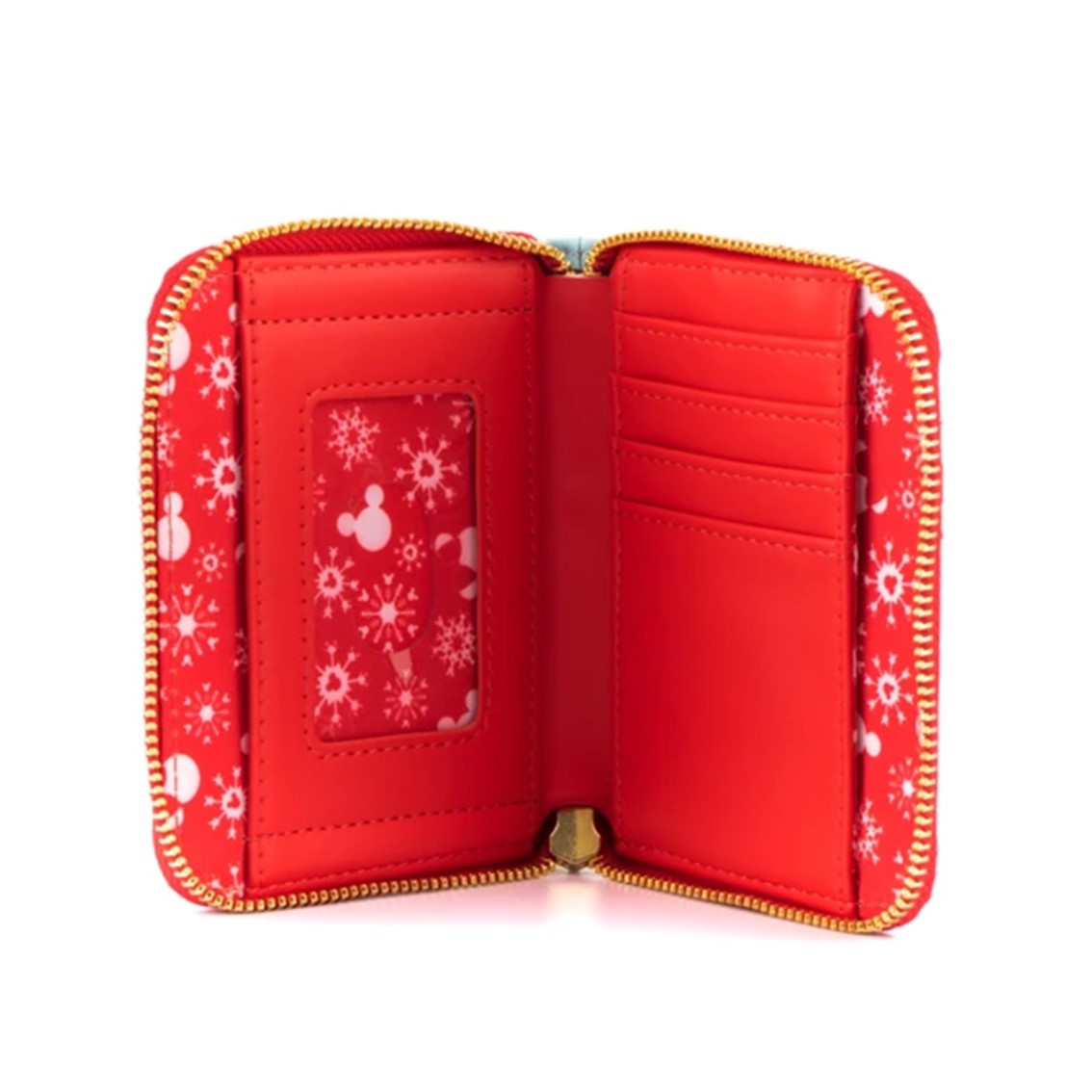 MONEDERO LOUNGEFLY DISNEY MINNIE Y MICKIE MUÑECOS DE NIEVE AOP