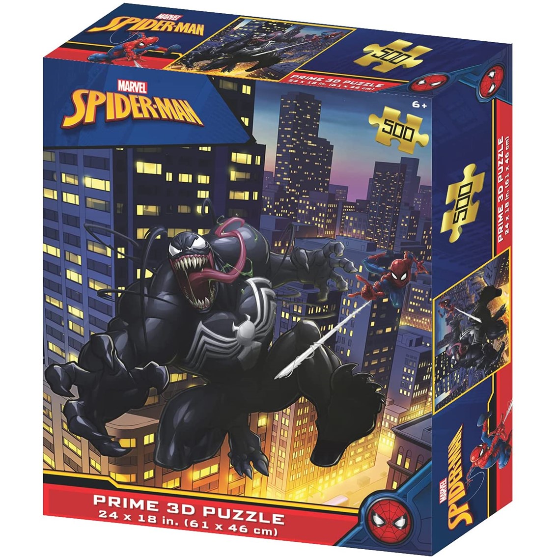 PUZLE LENTICULAR PRIME 3D 500 PIEZAS MARVEL SPIDERMAN & VENOM