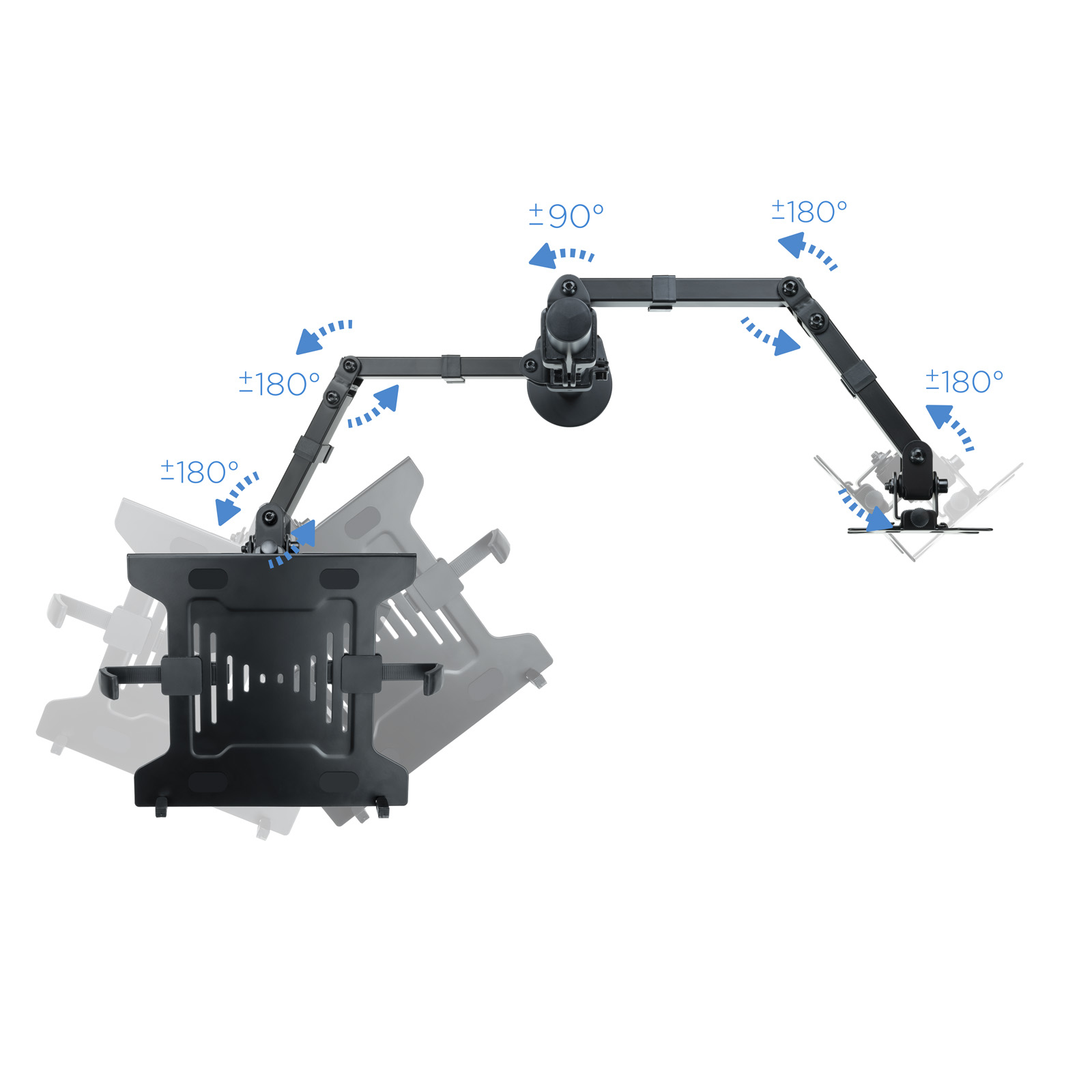 SOPORTE DE MESA TOOQ PARA PANTALLA 13"-32" Y PORTATIL