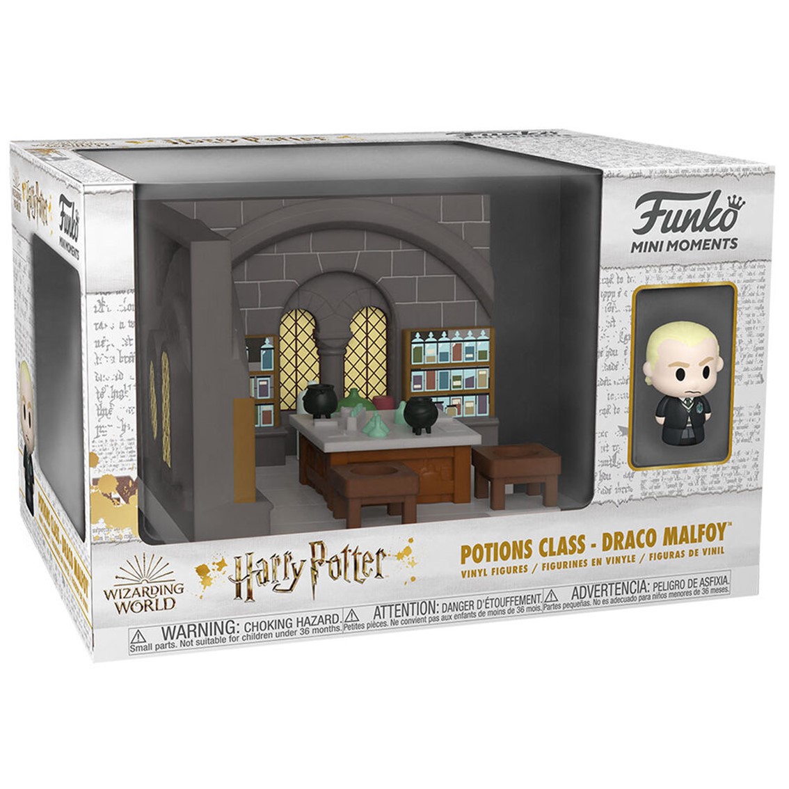 MINI MOMENTS FUNKO HARRY POTTER ANIVERSARIO DRACO MALFOY CLASES DE POCIONES CON OPCION CHASE 57362