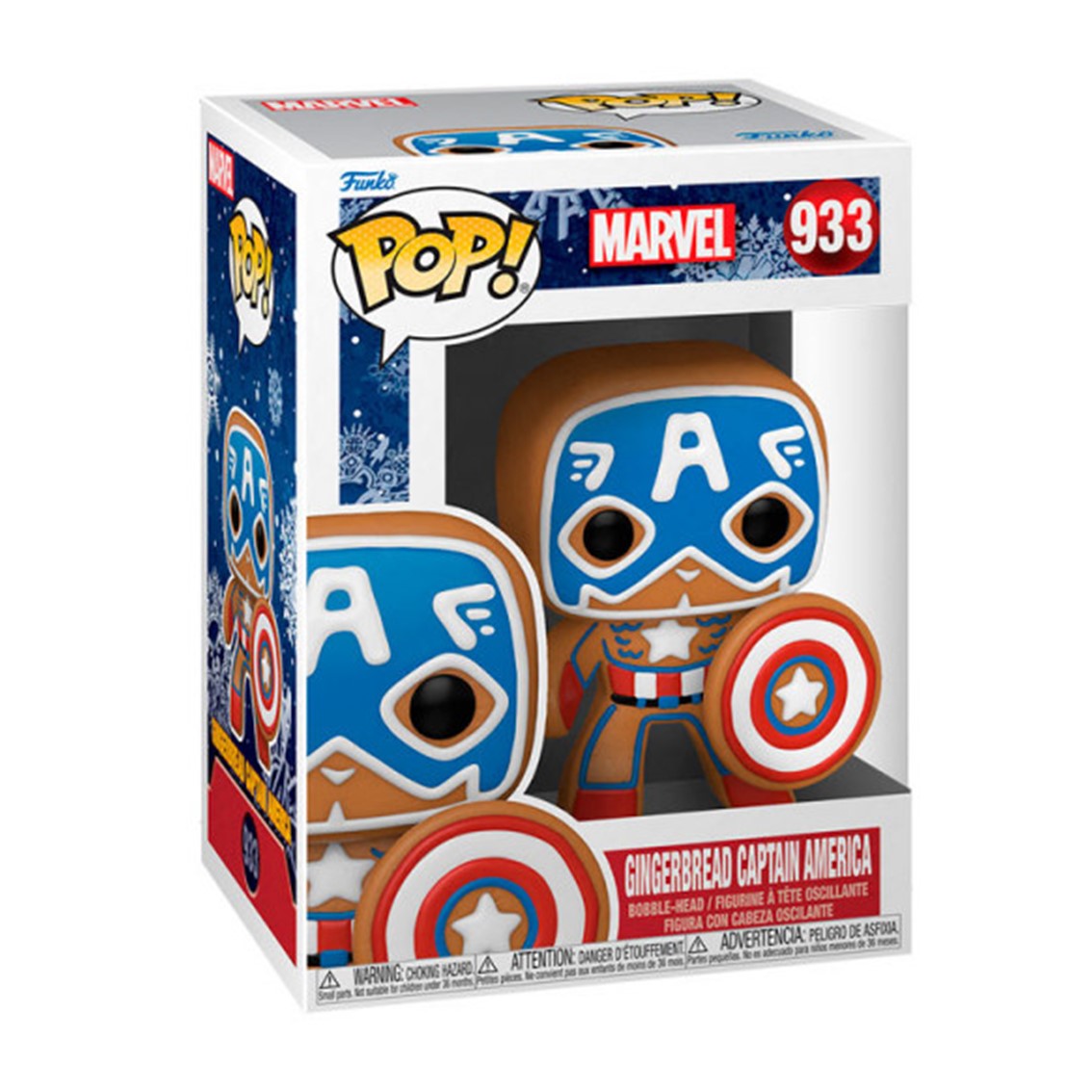 FUNKO POP MARVEL NAVIDAD GALLETA JENGIBRE CAPITAN AMERICA 50657