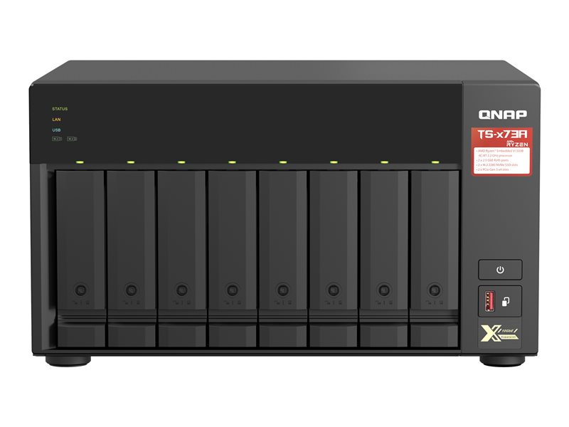 SERVIDOR NAS QNAP TS-873A-8G 8GB 2.5G 8 COMPARTIMIENTOS