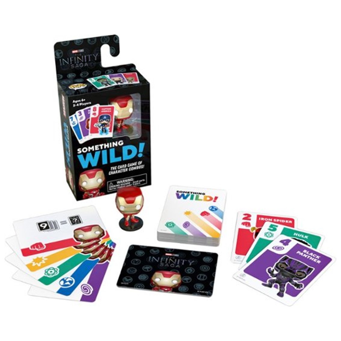 JUEGO DE MESA FUNKO SOMETHING WILD! MARVEL INFINITY SAGA IRON MAN PEGI 6 60495