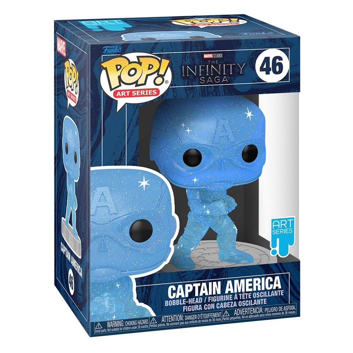 FUNKO POP MARVEL INFINITY SAGA CAPITAN AMERICA GEMA DEL ESPACIO 57614