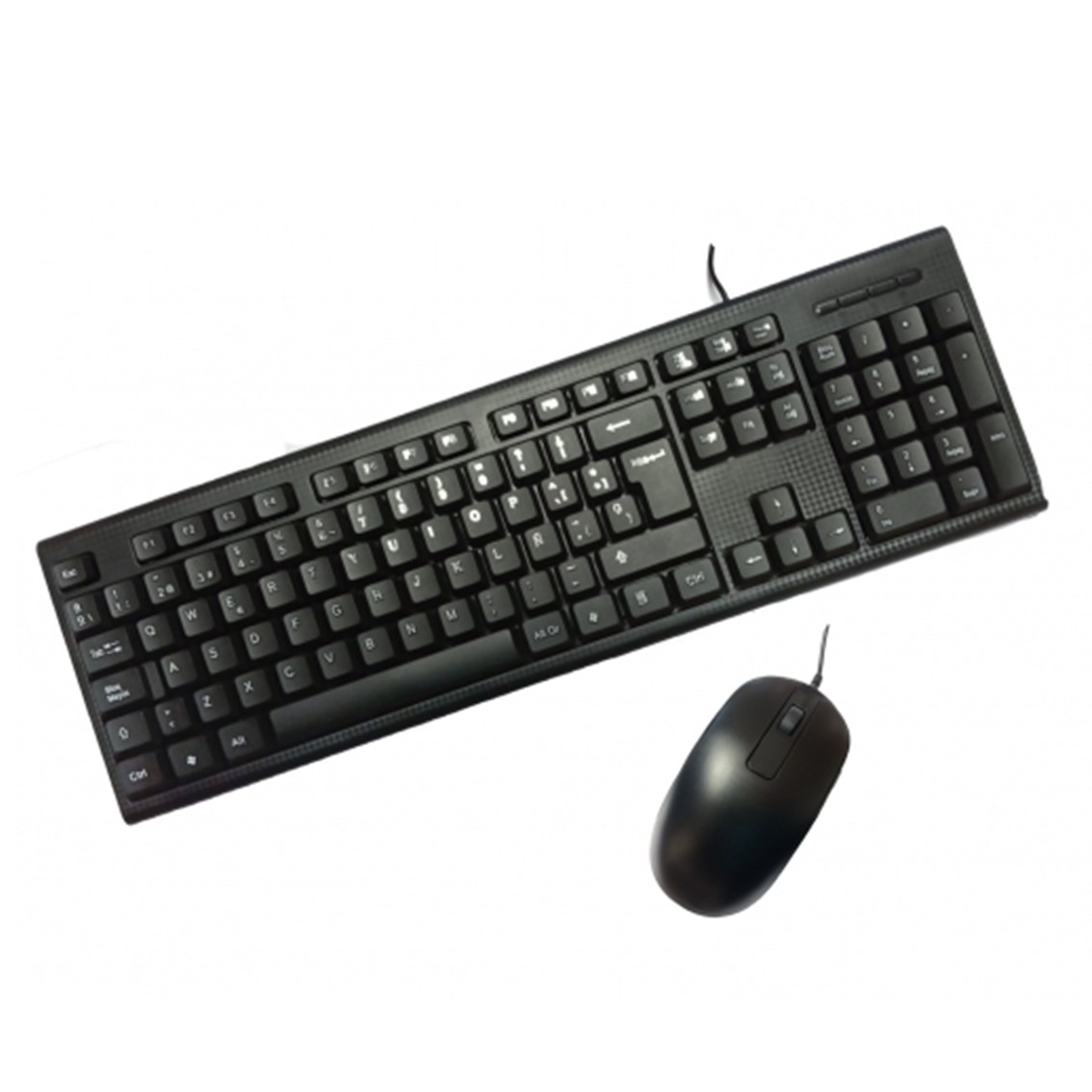 KIT TECLADO + RATON PC CASE USB NEGRO PCC-KTR-001