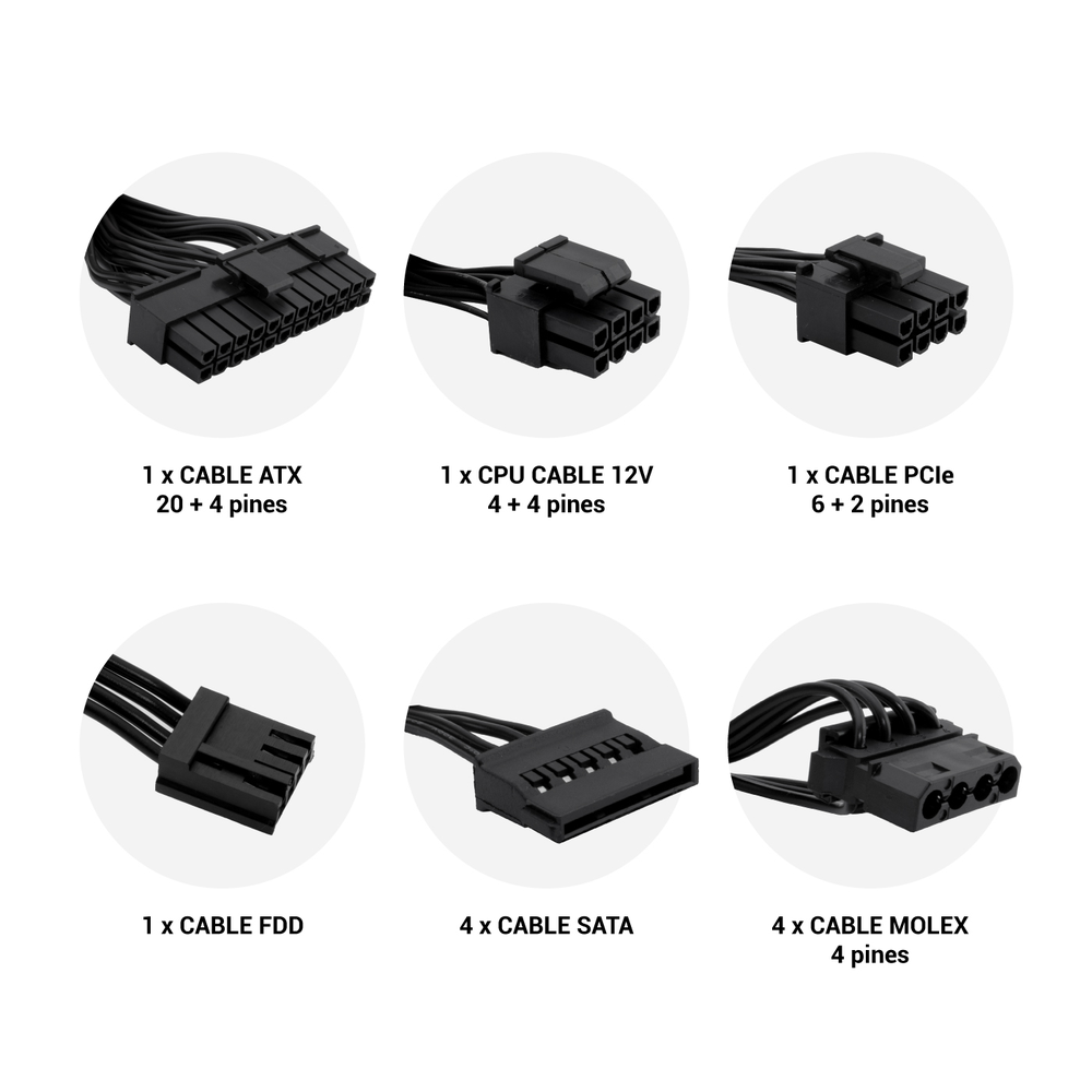 FUENTE DE ALIMENTACION COOLBOX FORCE BR-500W ATX 500W