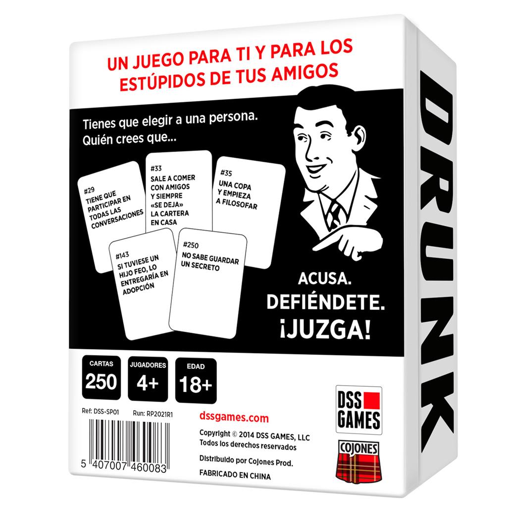 JUEGO DE MESA DRUNK STONED OR STUPID PEGI 18