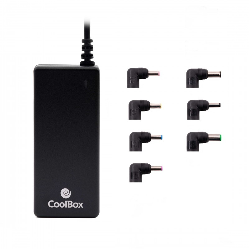 ADAPTADOR CARGADOR DE CORRIENTE UNIVERSAL PARA PORTATILES COOLBOX 65W