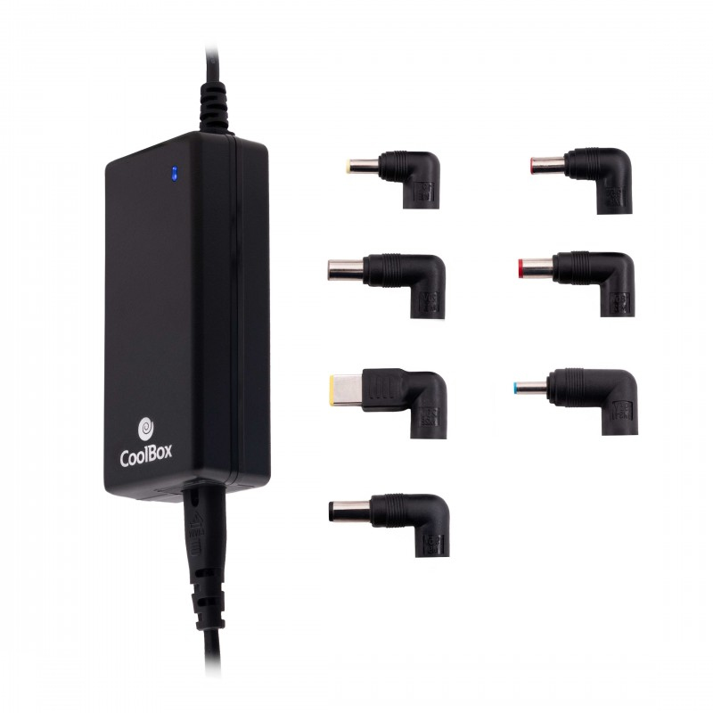 ADAPTADOR CARGADOR DE CORRIENTE UNIVERSAL PARA PORTATILES COOLBOX 65W