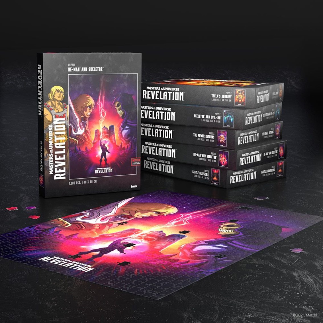 PUZZLE AMOS DEL UNIVERSO REVELACION HE-MAN & SKELETOR 1000 PIEZAS