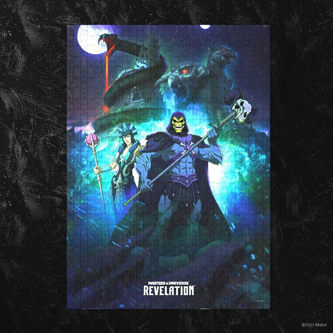 PUZZLE AMOS DEL UNIVERSO REVELACION SKELETOR & EVIL LYN 1000 PIEZAS