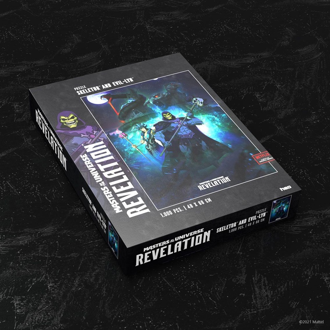 PUZZLE AMOS DEL UNIVERSO REVELACION SKELETOR & EVIL LYN 1000 PIEZAS