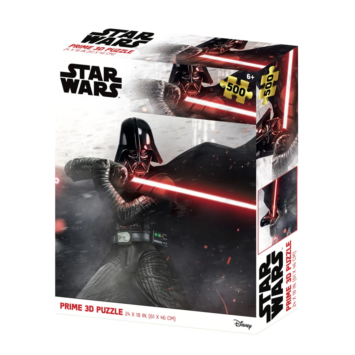 PUZLE LENTICULAR PRIME 3D STAR WARS DARTH VADER POSE PELEA 500 PIEZAS