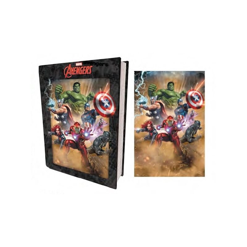 PUZZLE LIBRO LENTICULAR PRIME 3D MARVEL VENGADORES ORIGINALES