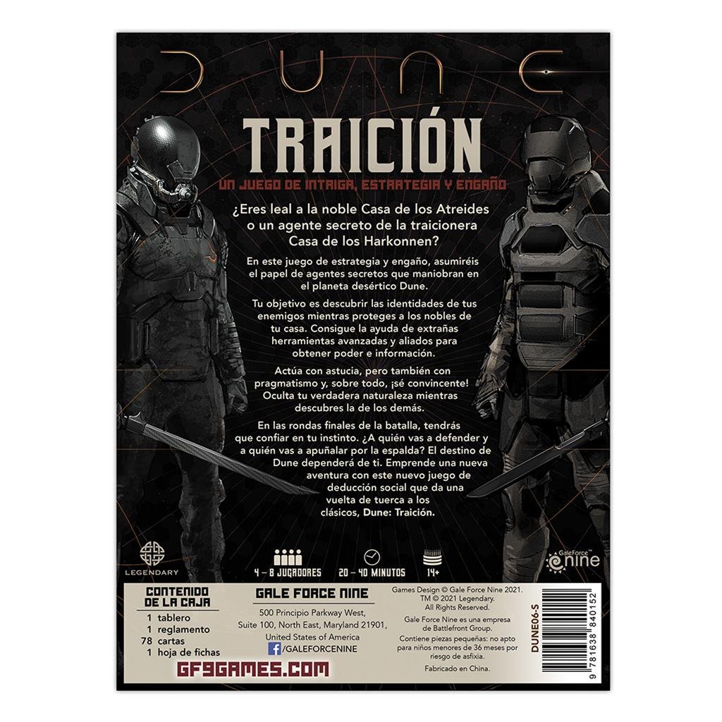 JUEGO DE MESA DUNE: TRAICION PEGI 14
