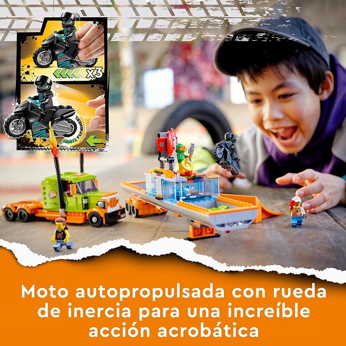 LEGO CITY ESPECTÁCULO ACROBÁTICO CAMIÓN