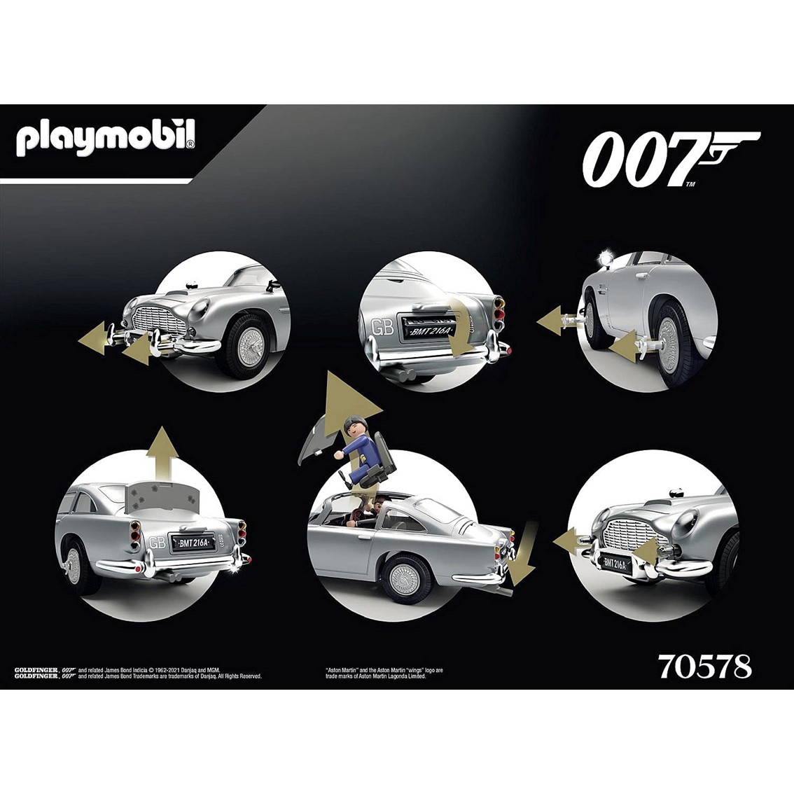 PLAYMOBIL JAMES BOND ASTON MARTIN DB5 - EDICION GOLDFINGER