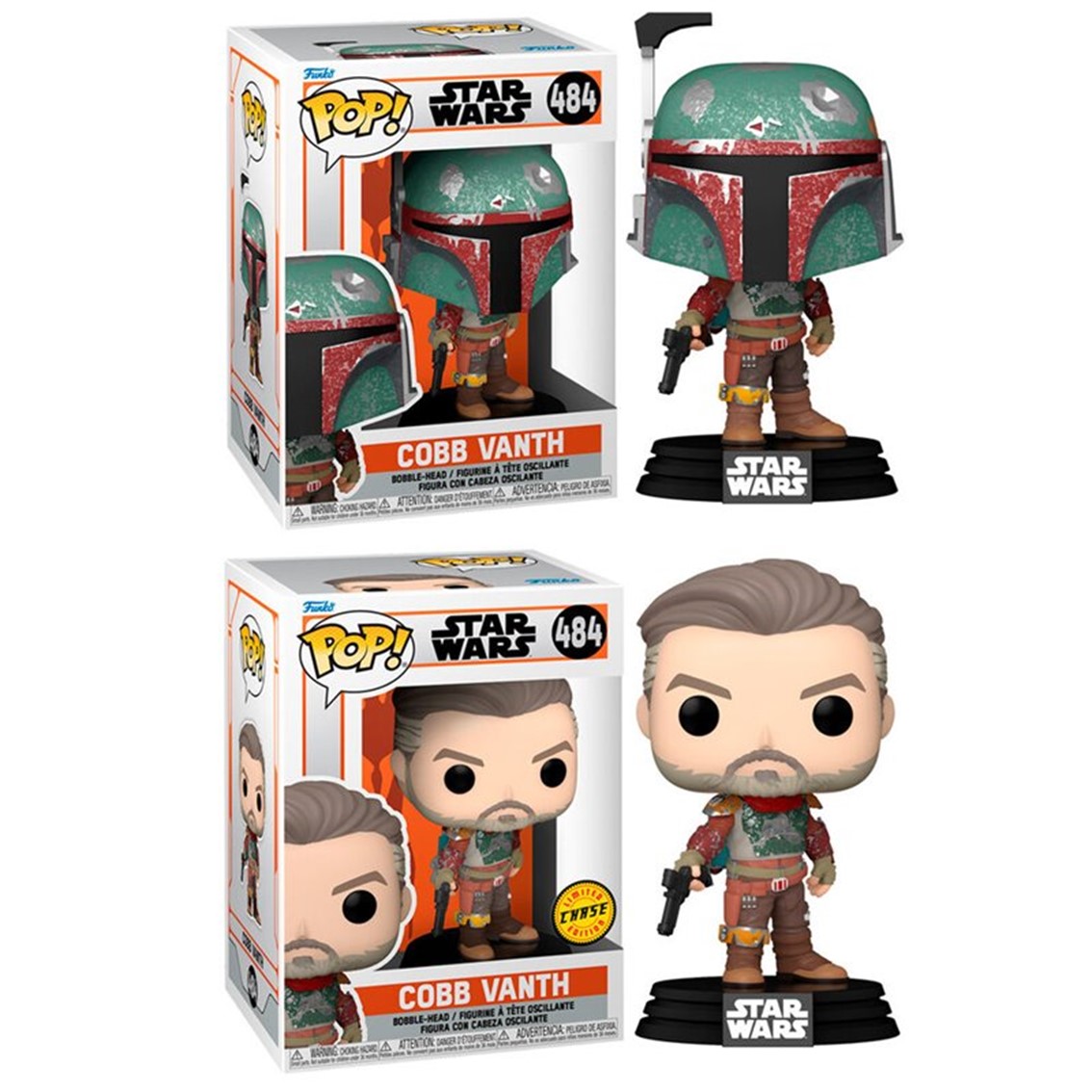 FUNKO POP STAR WARS THE MANDALORIAN ESTILO BOBA FETT MARSHAL CON OPCION CHASE 54522