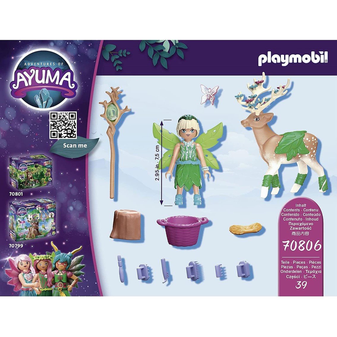 PLAYMOBIL AYUMA FOREST FAIRY CON ANIMAL DEL ALMA