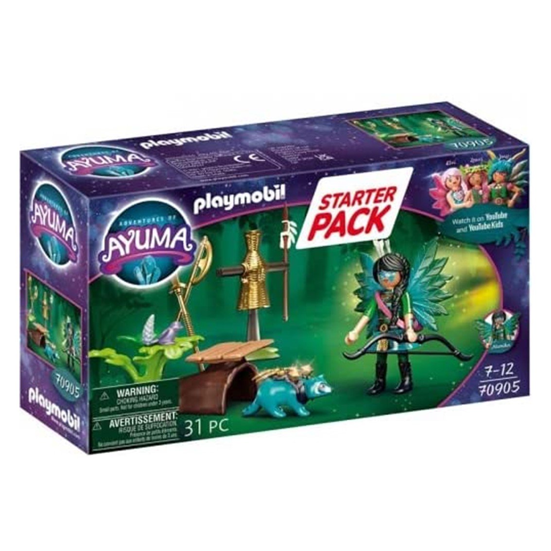 PLAYMOBIL STARTER PACK KNIGHT FAIRY CON MAPACHE