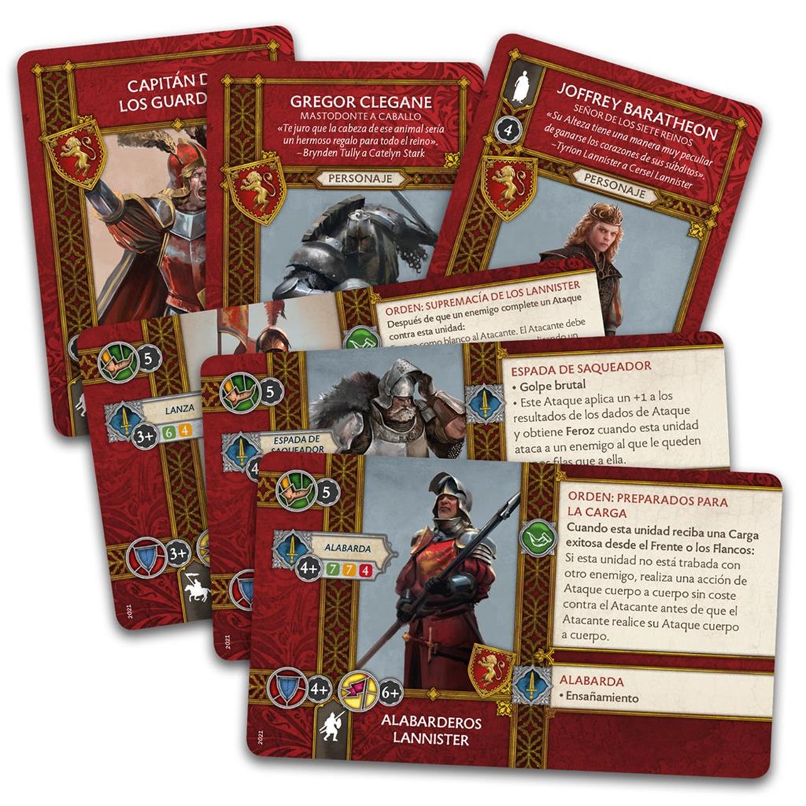 JUEGO DE MESA CANCION DE HIELO Y FUEGO: PACK DE FACCION LANNISTER PEGI 14