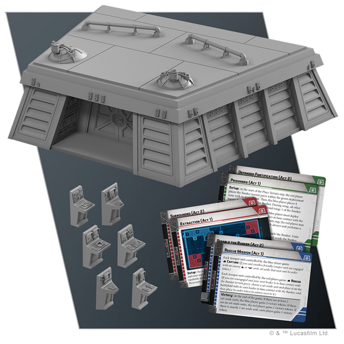 JUEGO DE MESA STAR WARS LEGIÓN: BÚNKER IMPERIAL PEGI 14
