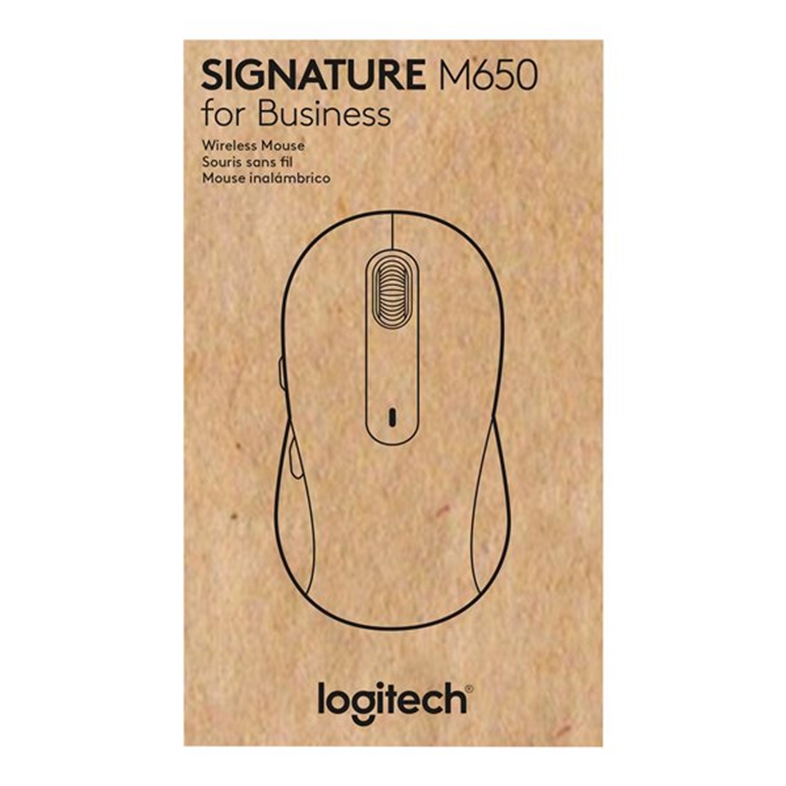 MOUSE RATON LOGITECH M650 FOR BUSINESS MEDIANO WIRELESS INALAMBRICO BLANCO CRUDO