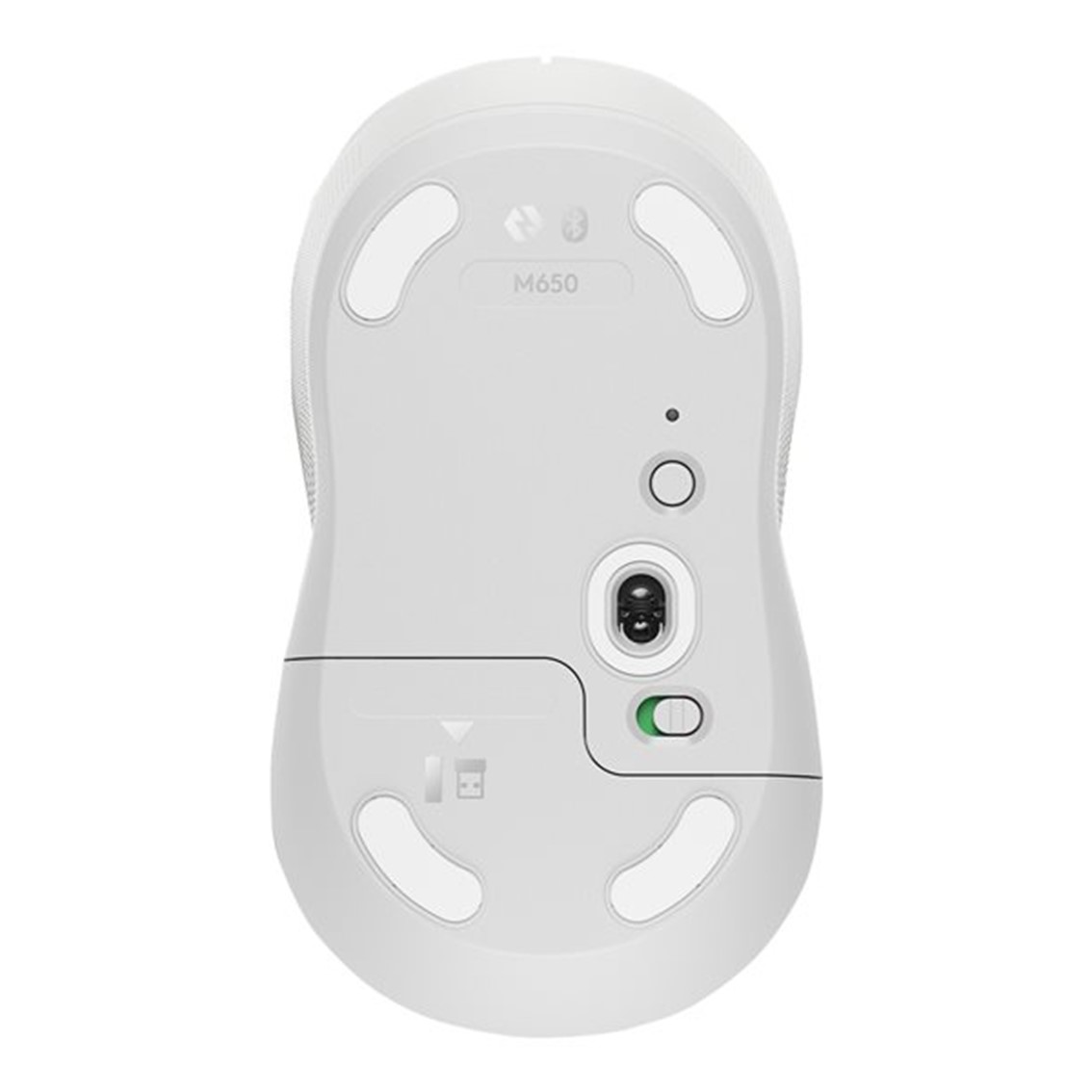 MOUSE RATON LOGITECH M650 FOR BUSINESS MEDIANO WIRELESS INALAMBRICO BLANCO CRUDO