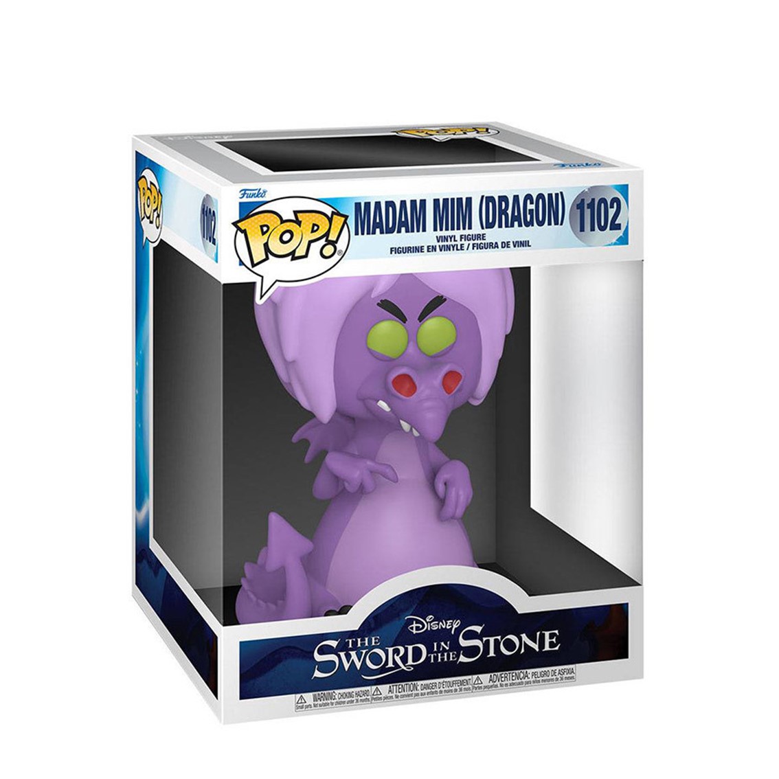 FUNKO POP DISNEY : THE SWORD IN THE STONE MADAM MIM (DRAGON) CON OPCION ALEATORIA CHASE