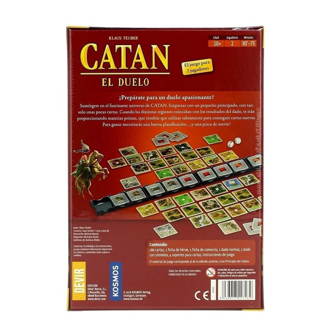 JUEGO DE MESA DEVIR CATAN EL DUELO PEGI 10 2 JUGADORES