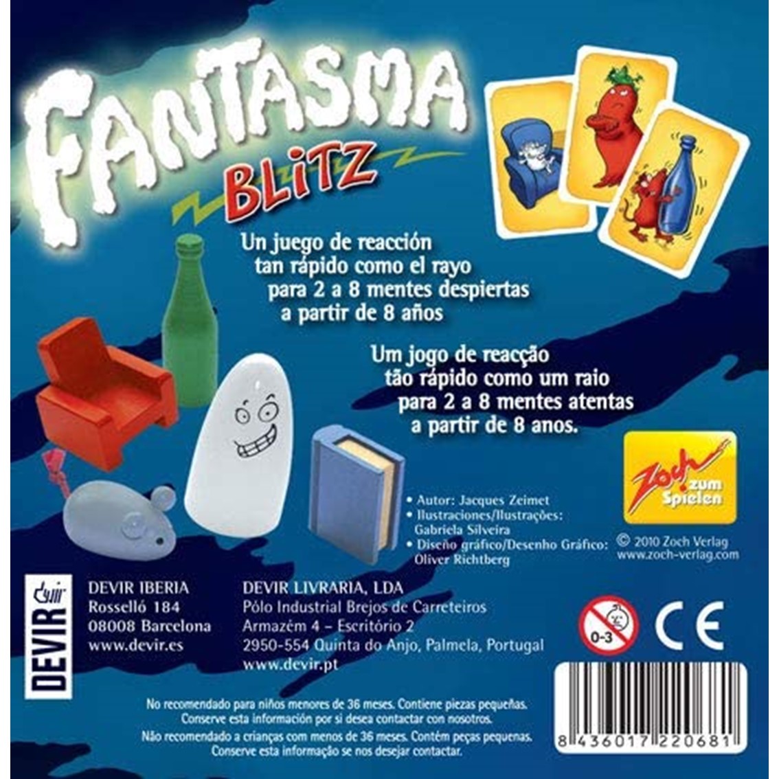 JUEGO DE MESA DEVIR FANTASMA BLITZ PEGI 8