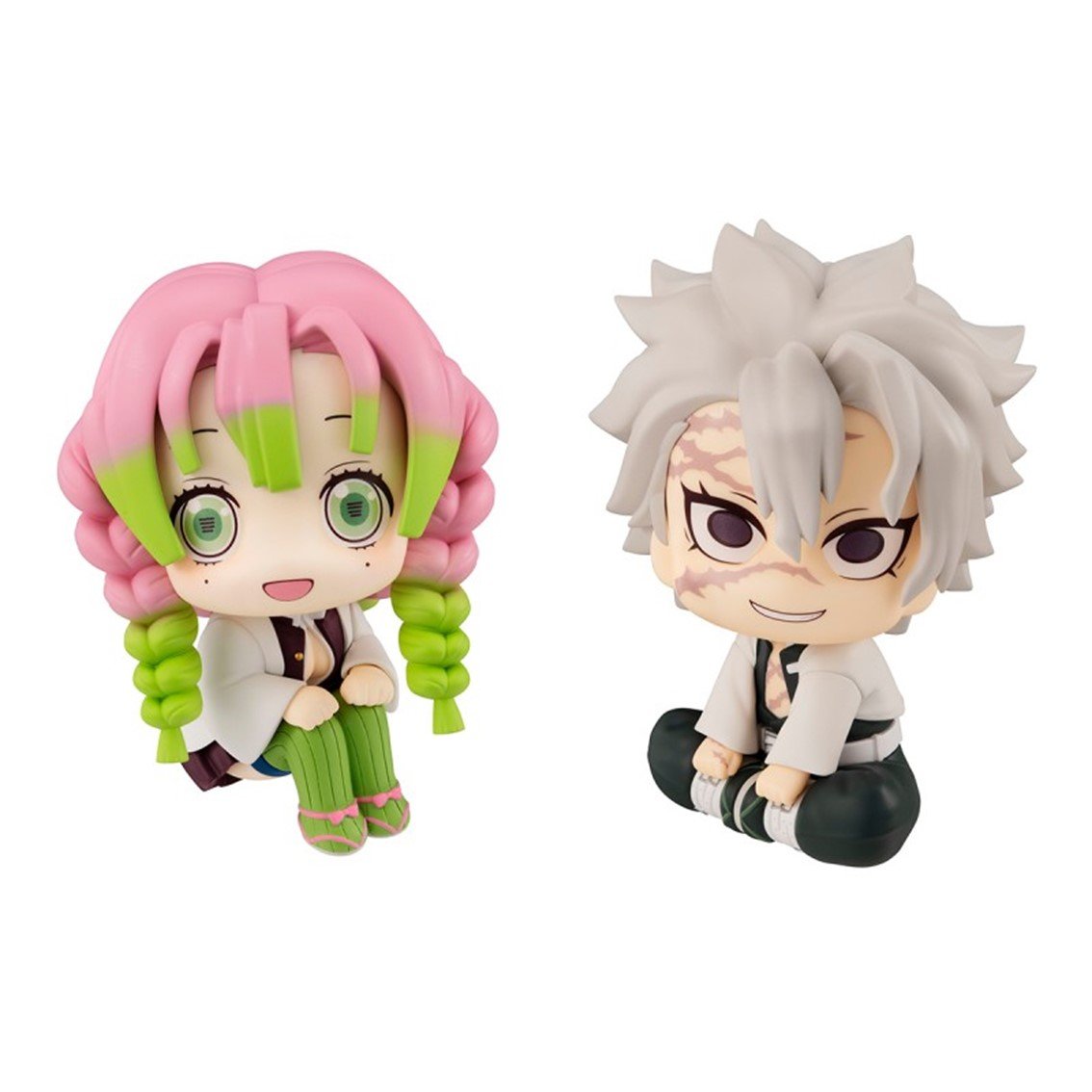 FIGURAS MEGAHOUSE LOOK UP SERIES KIMETSU NO YAIBA DEMON SLAYER MITSURI KANROJI & SANEMI SHINAZUGAWA