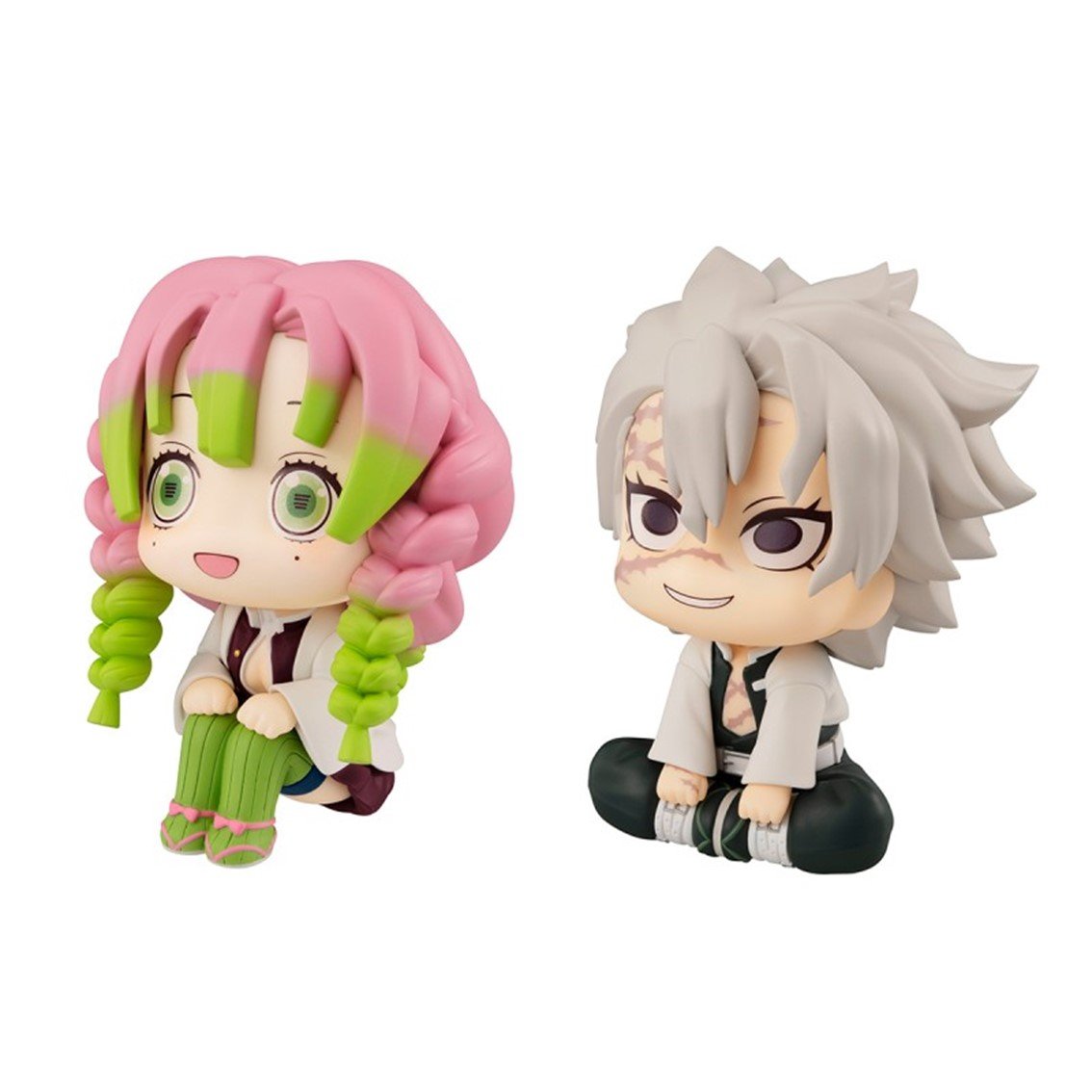 FIGURAS MEGAHOUSE LOOK UP SERIES KIMETSU NO YAIBA DEMON SLAYER MITSURI KANROJI & SANEMI SHINAZUGAWA