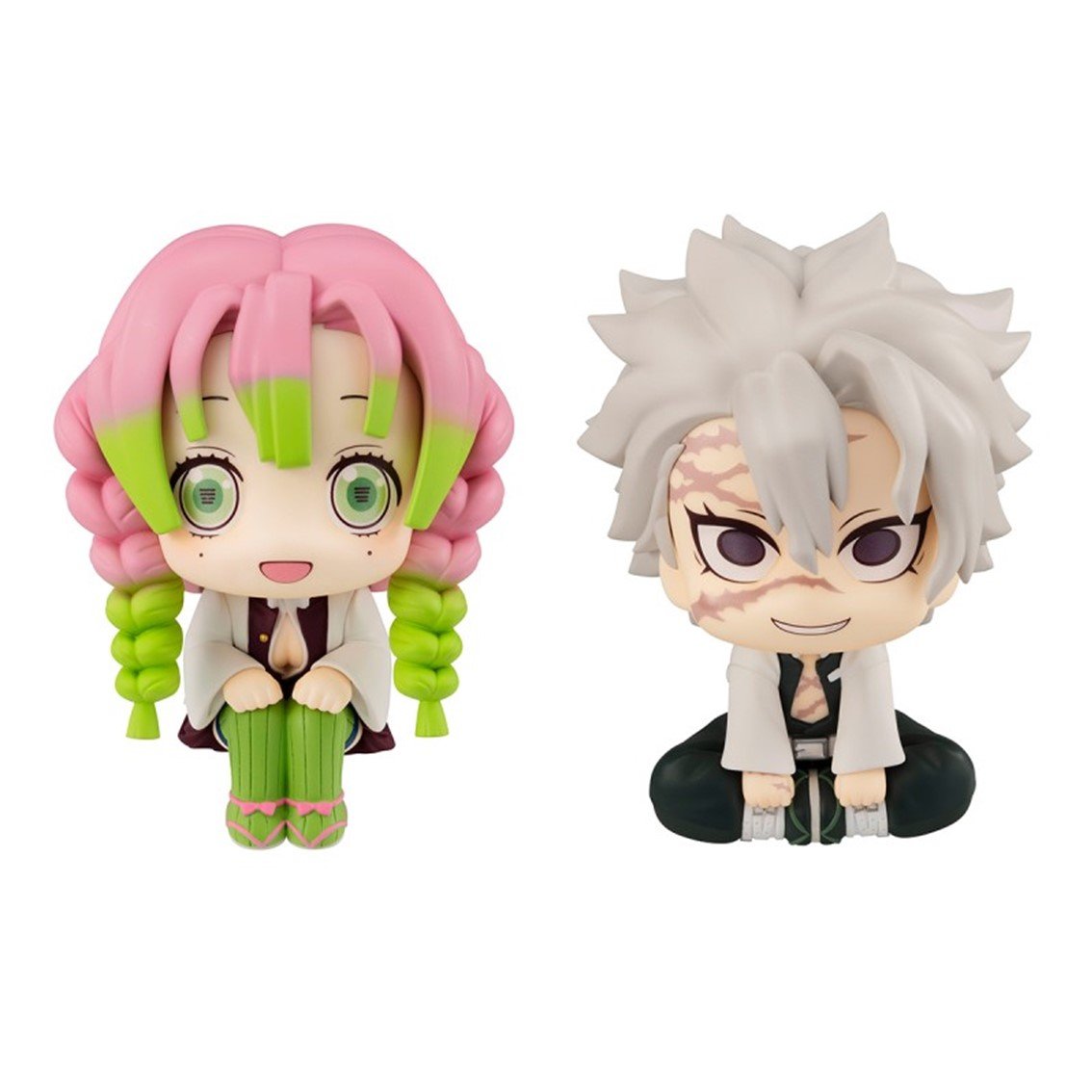 FIGURAS MEGAHOUSE LOOK UP SERIES KIMETSU NO YAIBA DEMON SLAYER MITSURI KANROJI & SANEMI SHINAZUGAWA
