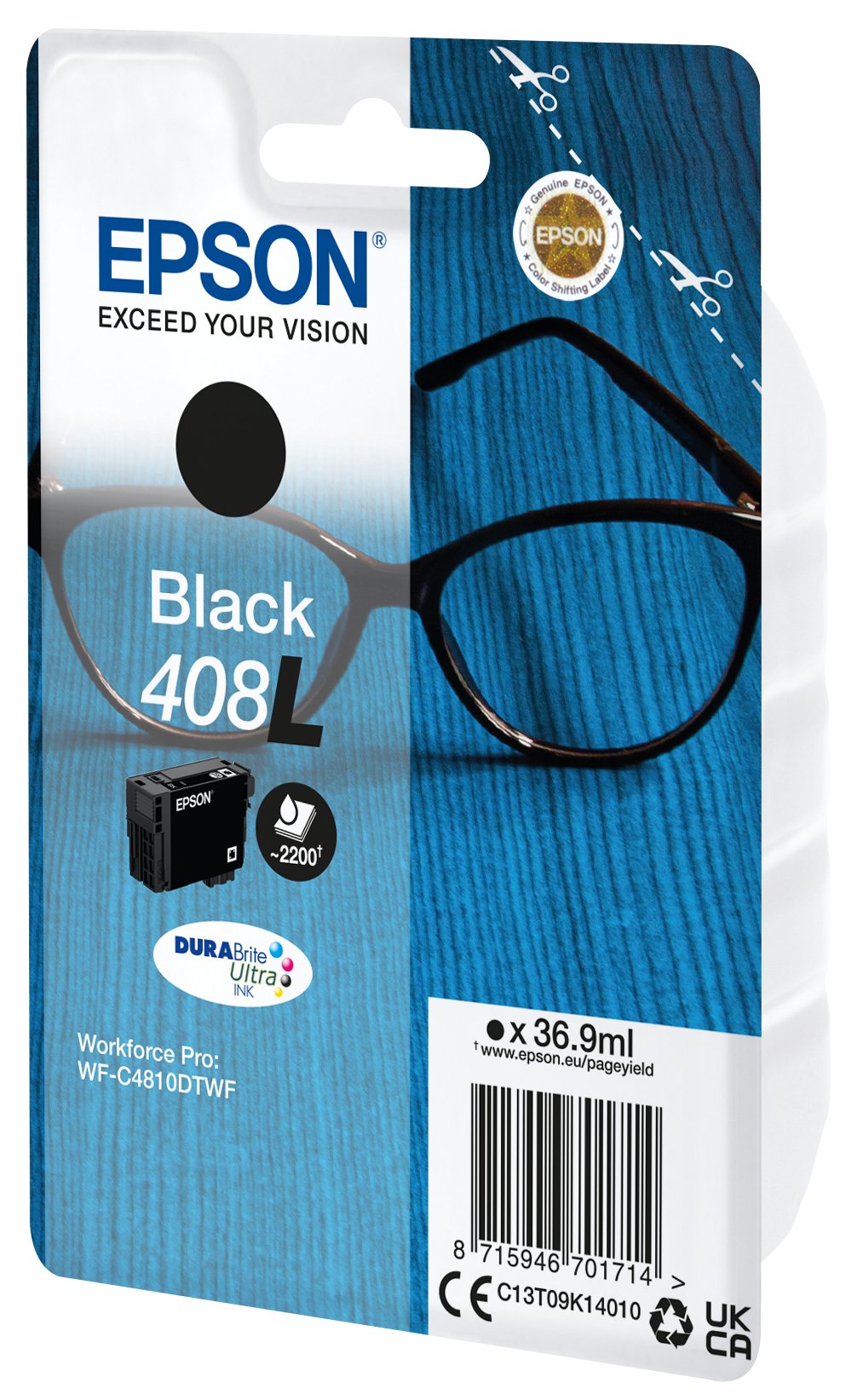 CARTUCHO TINTA EPSON 408L NEGRO DURABRITE 408L ULTRA INK