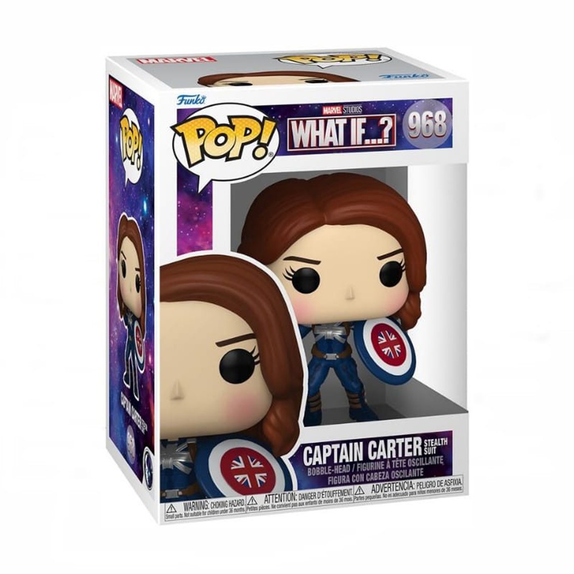 FUNKO POP MARVEL WHAT IF CAPITANA CARTER STEALTH SUIT 58653