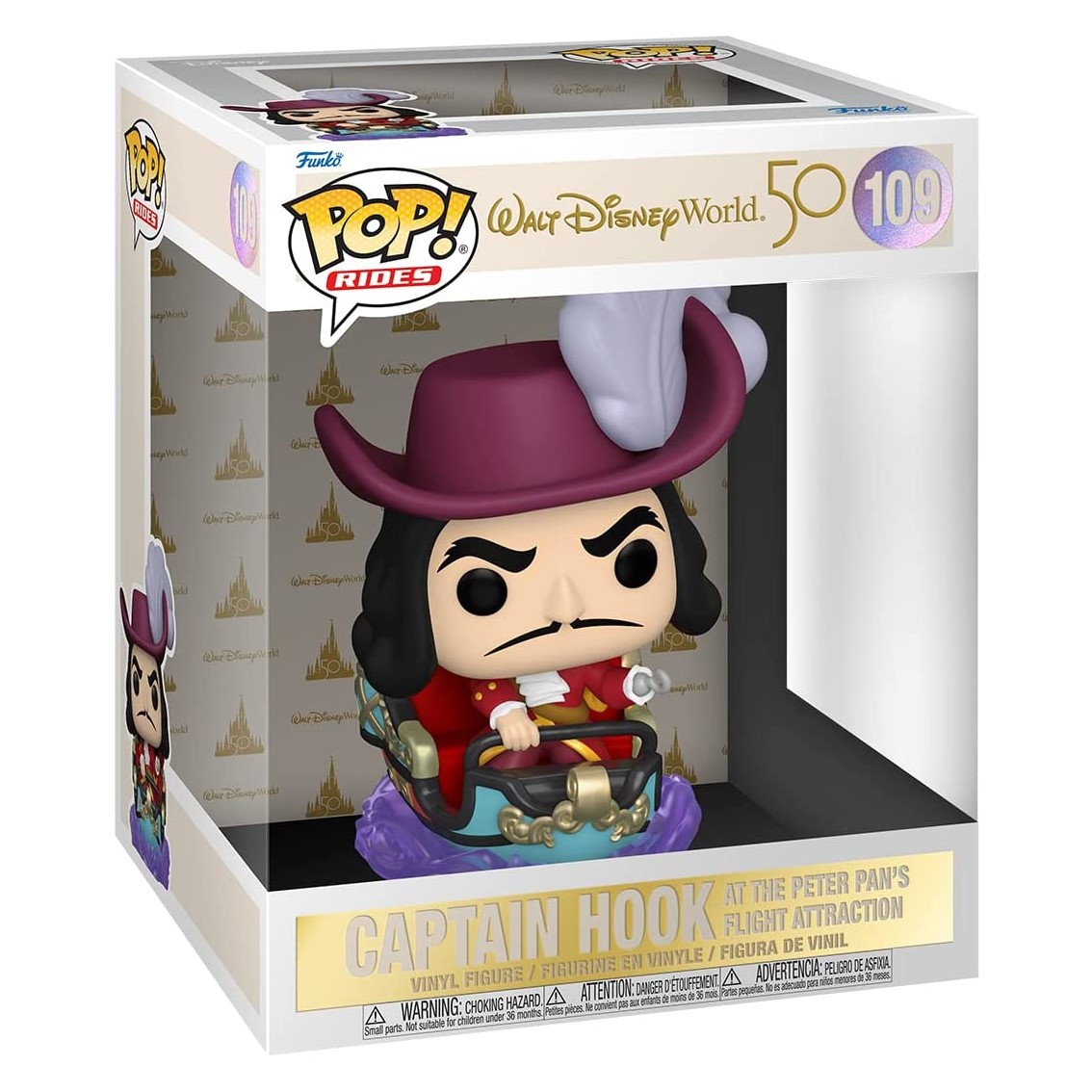 FUNKO POP RIDE WDW 50 CAPITAN GARFIO EN ATRACCION DE PETER PAN 59512