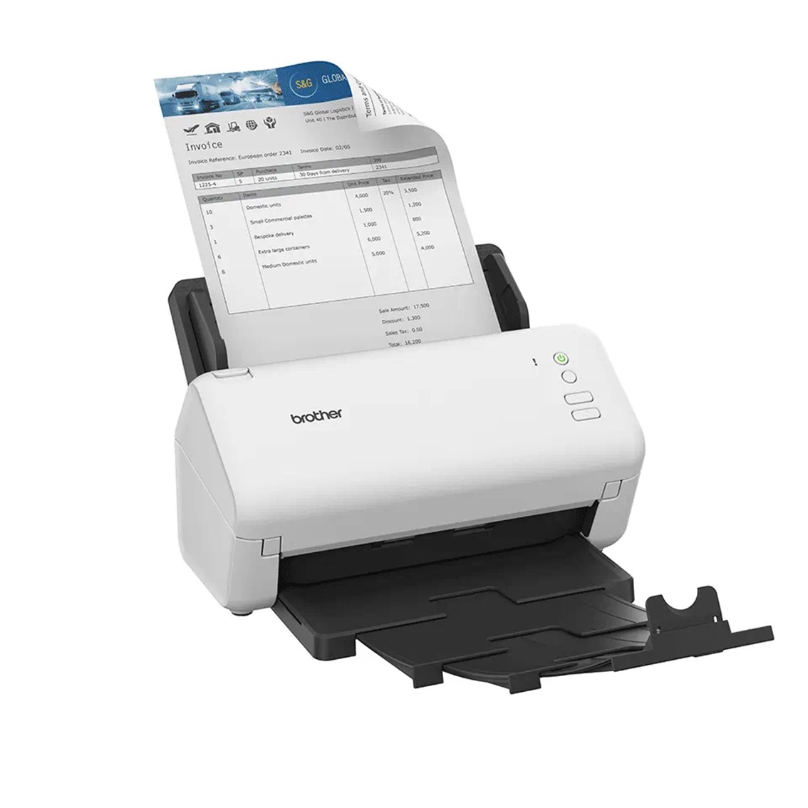 ESCANER SOBREMESA BROTHER ADS-4100/ 70PPM/ DUPLEX AUTOMATICO/ USB 3.0/ USB 2.0/ ADF 60 HOJAS