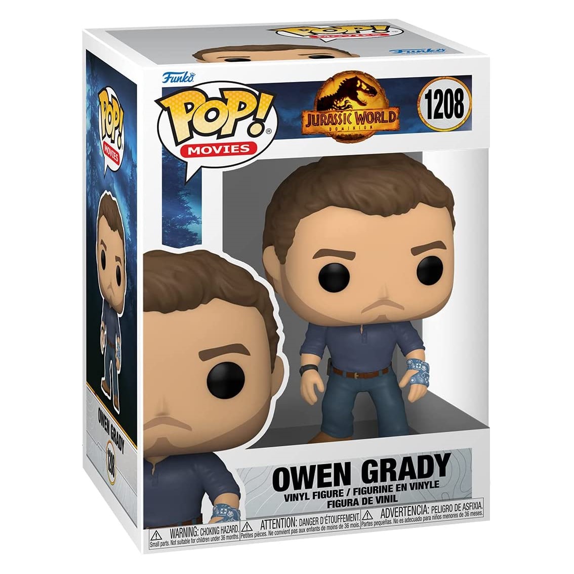 FUNKO POP CINE JURASSIC PARK JURASSIC WORLD DOMINION OWEN GRADY 55295