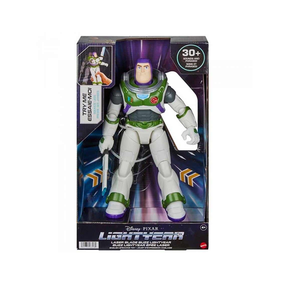 FIGURA MATTEL BUZZ LIGHTYEAR CON LUZ Y SONIDO 30 CM
