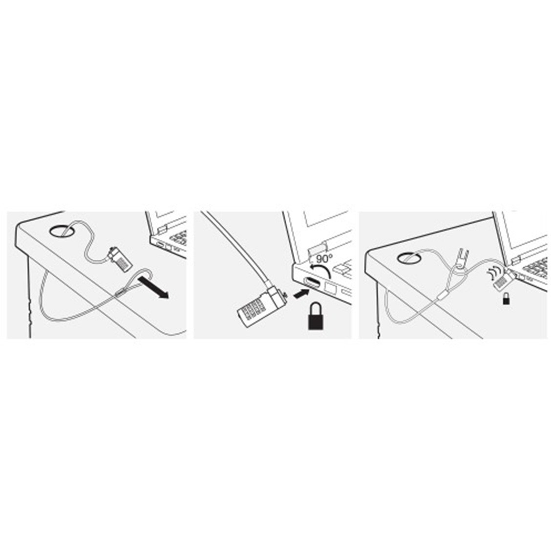CABLE DE SEGURIDAD EWENT PARA PORTATIL/ KESINGTON COMBINACION DE NUMEROS 4 DIGITOS/ 1.5M