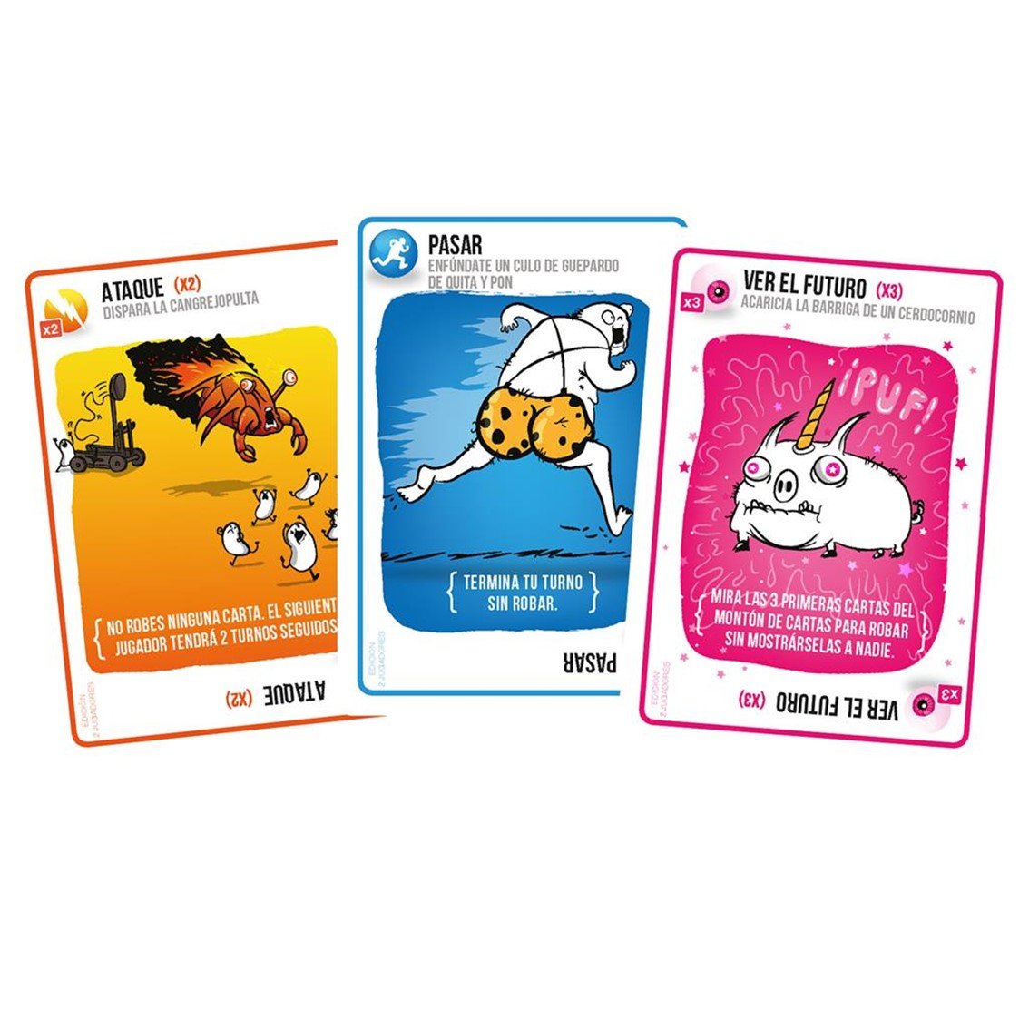 JUEGO DE MESA EXPLODING KITTENS EDICION 2 JUGADORES PEGI 7