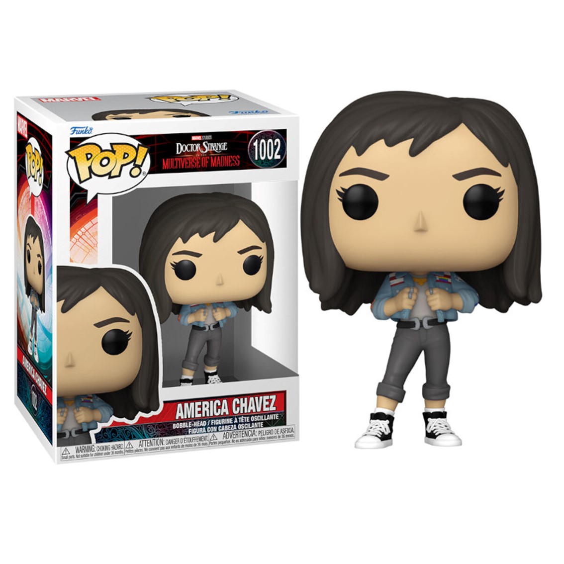 FUNKO POP DOCTOR STRANGE MULTIVERSO DE LA LOCURA AMERICA CHAVEZ 60920