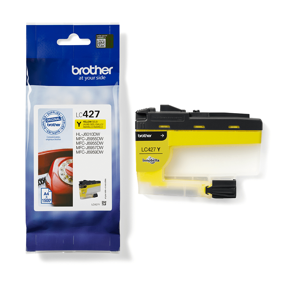 CARTUCHO TINTA BROTHER LC427Y AMARILLO 1500 PAGINAS