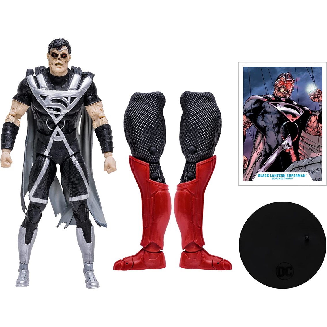 FIGURA MCFARLANE TOYS DC COMICS MULTIVERSE BUILD A SUPERMAN BLACKEST NIGHT