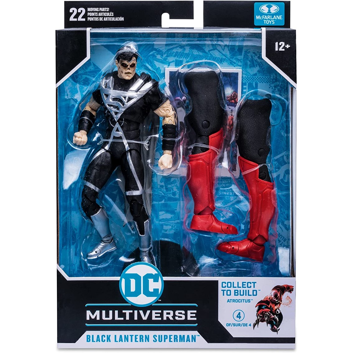 FIGURA MCFARLANE TOYS DC COMICS MULTIVERSE BUILD A SUPERMAN BLACKEST NIGHT